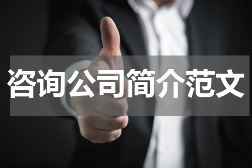 咨询公司简介范文