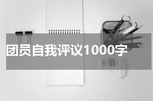 团员自我评议1000字