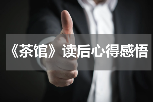 《茶馆》读后心得感悟