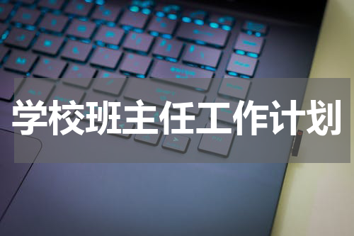 学校班主任工作计划