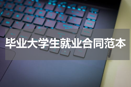 毕业大学生就业合同范本