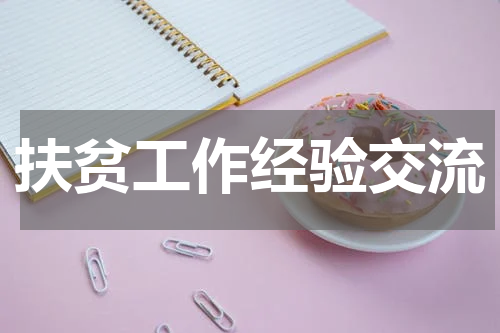 扶贫工作经验交流