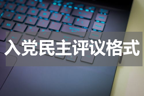 入党民主评议格式