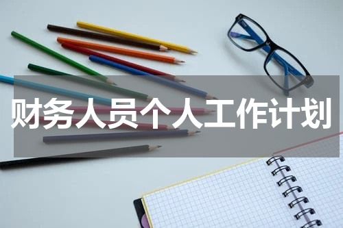 财务人员个人工作计划