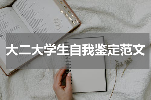 大二大学生自我鉴定范文