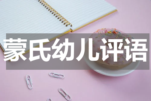 蒙氏幼儿评语
