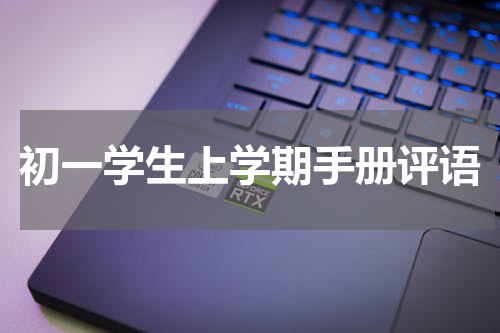 初一学生上学期手册评语