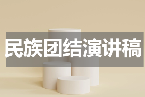 民族团结演讲稿