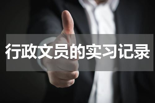 行政文员的实习记录