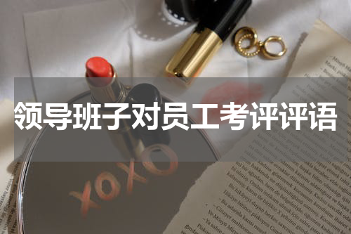 领导班子对员工考评评语