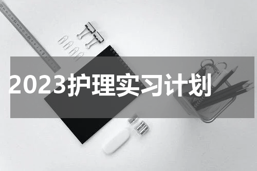 2023护理实习计划