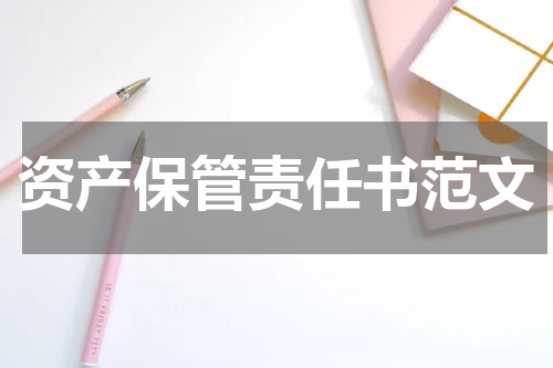 资产保管责任书范文