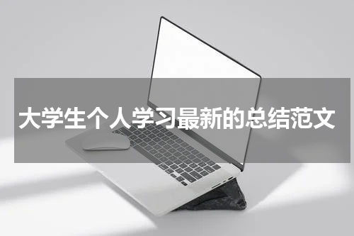 大学生个人学习最新的总结范文