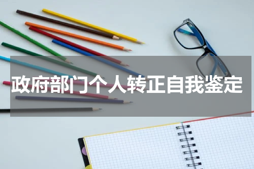 政府部门个人转正自我鉴定