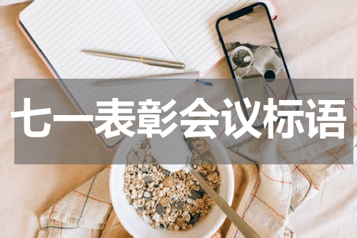 七一表彰会议标语