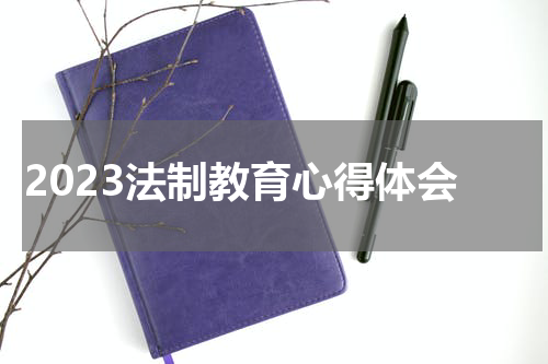 2023法制教育心得体会