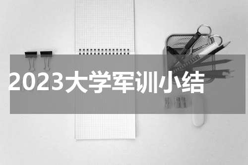 2023大学军训小结