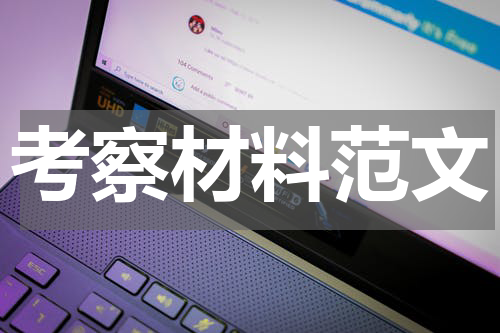 考察材料范文