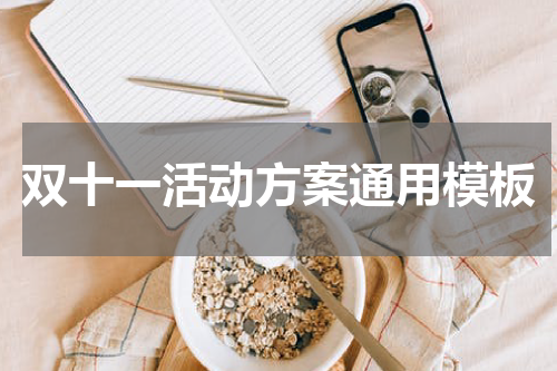 双十一活动方案通用模板