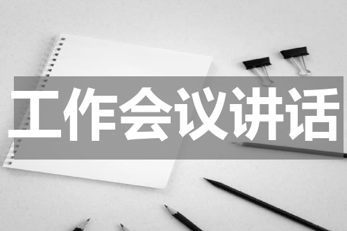 工作会议讲话