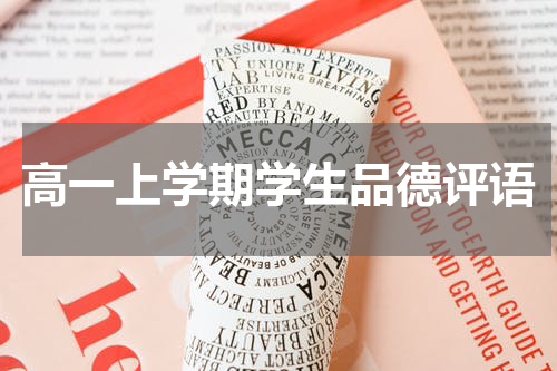 高一上学期学生品德评语