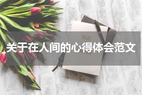关于在人间的心得体会范文