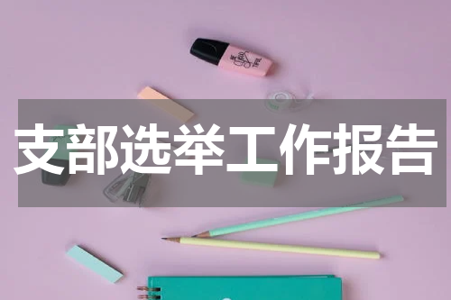 支部选举工作报告