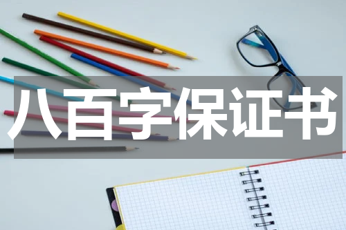 八百字保证书