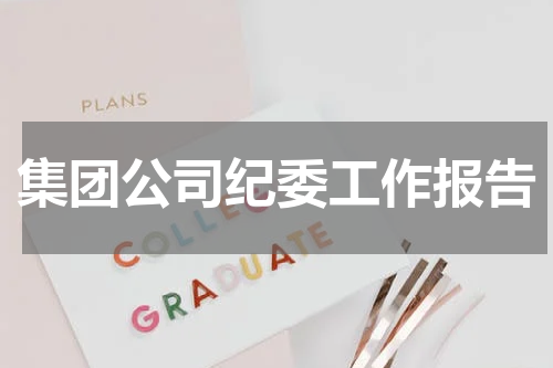 集团公司纪委工作报告