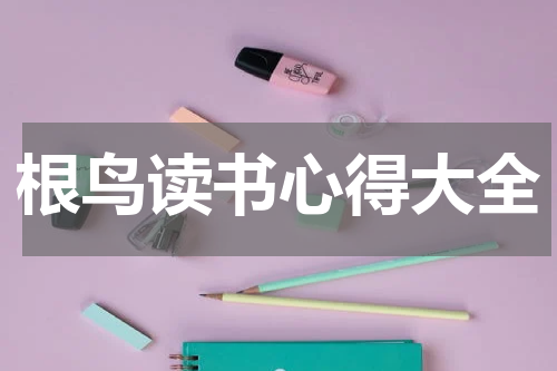 根鸟读书心得大全