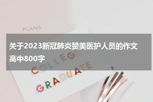 关于2023新冠肺炎赞美医护人员的作文高中800字