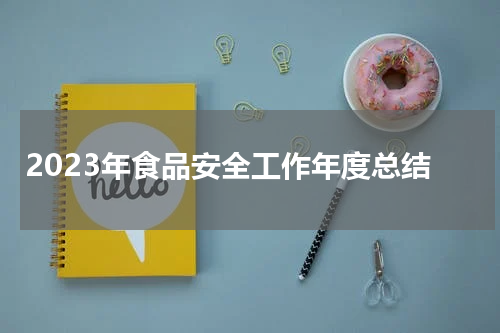 2023年食品安全工作年度总结