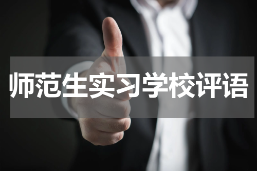 师范生实习学校评语