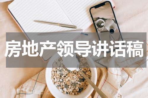 房地产领导讲话稿
