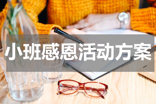 小班感恩活动方案