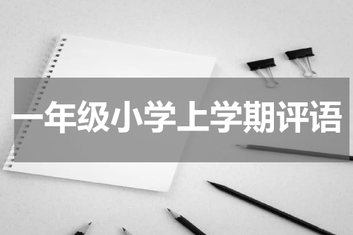 一年级小学上学期评语