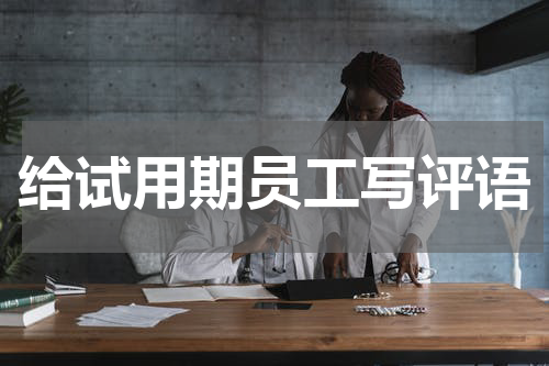 给试用期员工写评语
