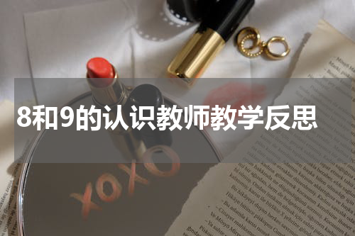 8和9的认识教师教学反思