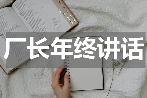厂长年终讲话