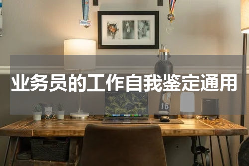 业务员的工作自我鉴定通用