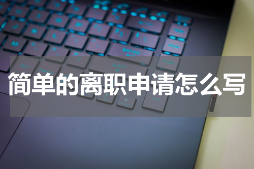 简单的离职申请怎么写
