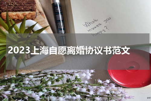 2023上海自愿离婚协议书范文