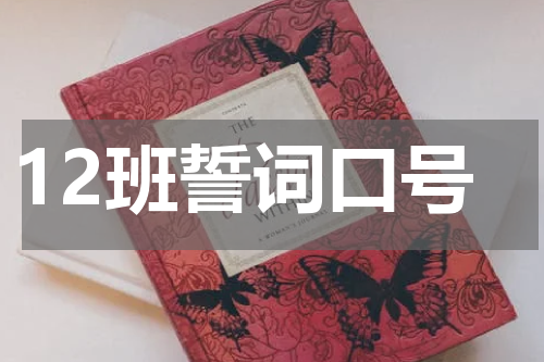 12班誓词口号