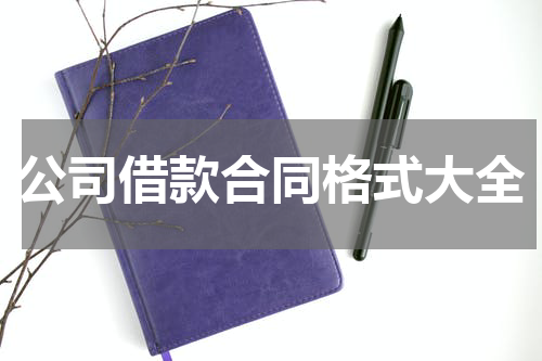 公司借款合同格式大全