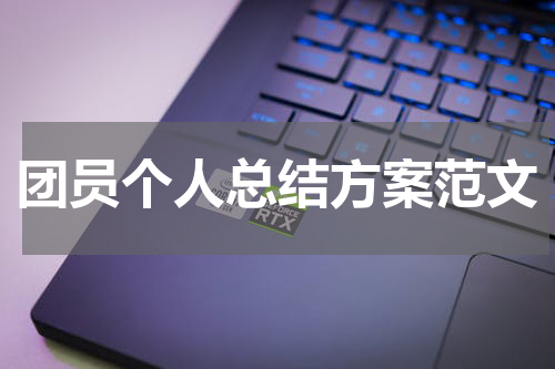 团员个人总结方案范文