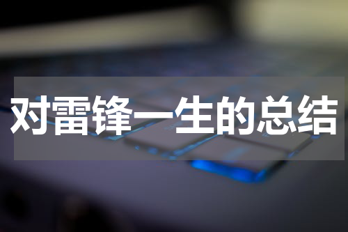 对雷锋一生的总结
