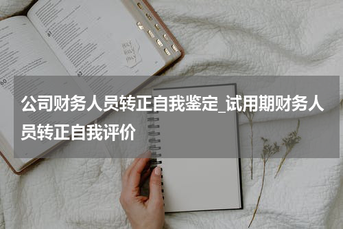 公司财务人员转正自我鉴定_试用期财务人员转正自我评价