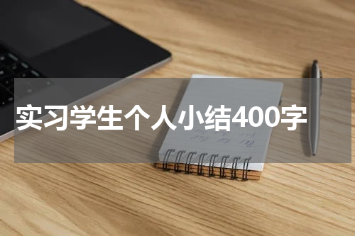 实习学生个人小结400字