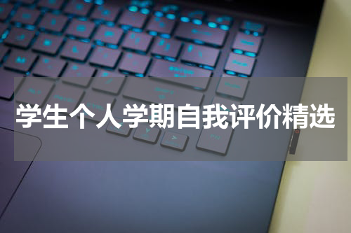学生个人学期自我评价精选