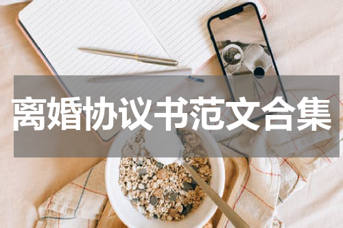离婚协议书范文合集